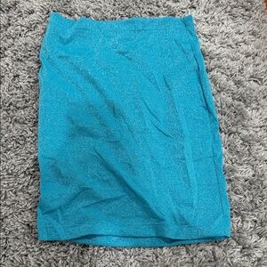 Triangl Swimwear Sparkly Blue Coverup Skirt